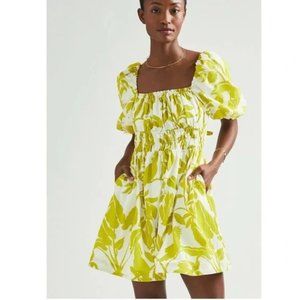 Anthropologie Maeve Feliciana Tropical Print Mini Dress, Size Small